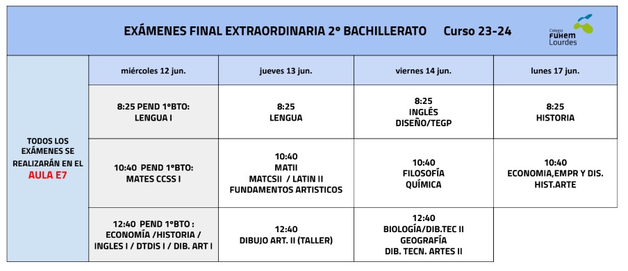 Convocatoria Extraordinaria 2BACH Curso23 24 Opt