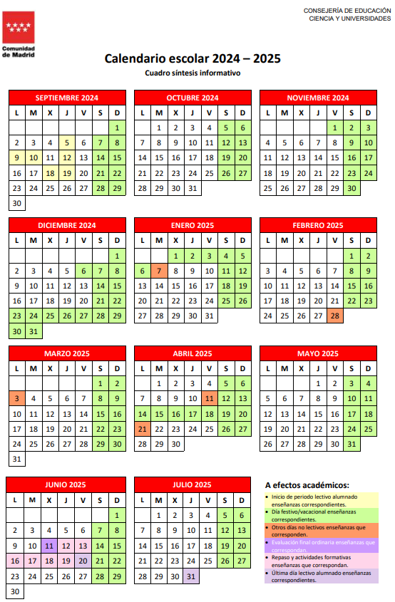 calendario 24 25