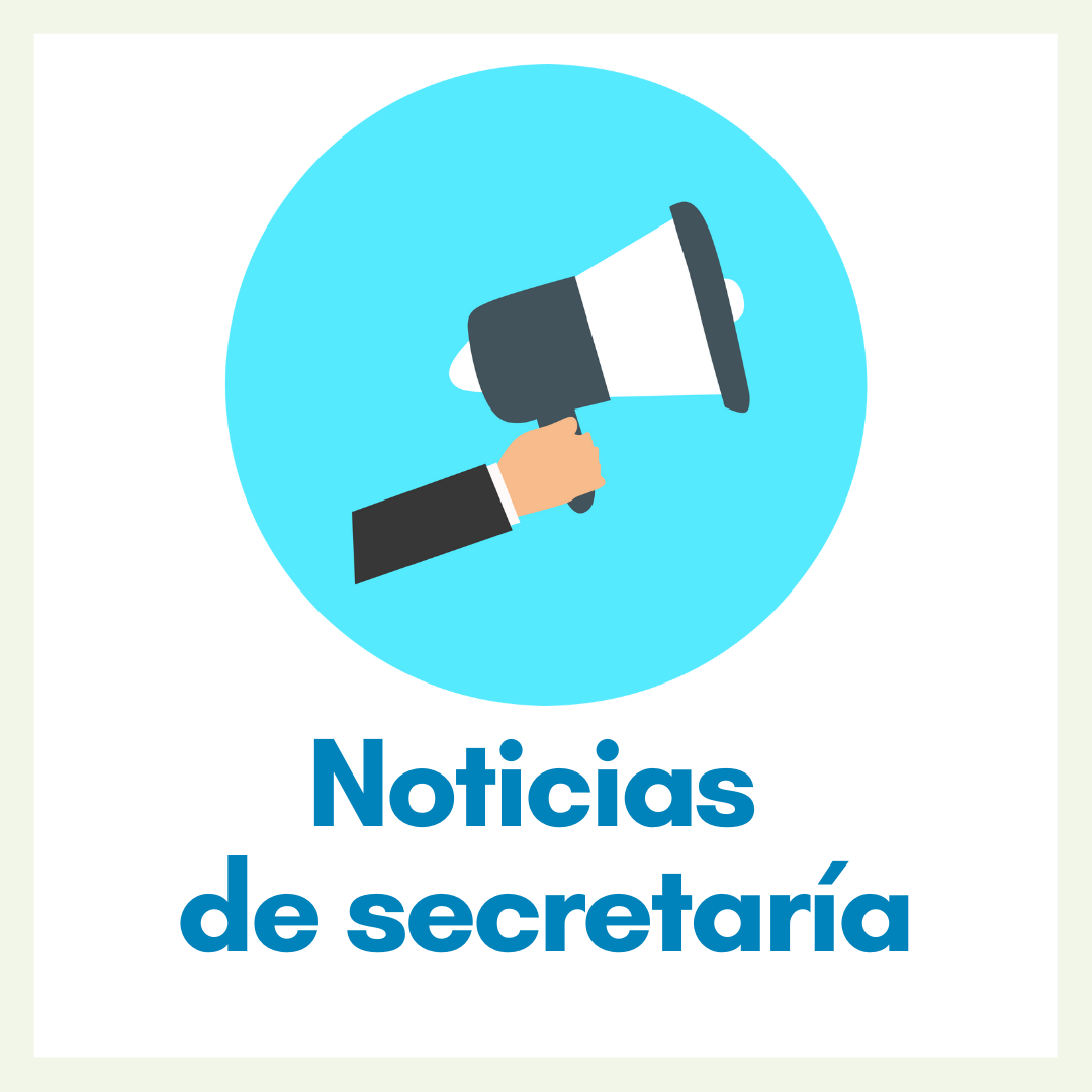 MENU Noticias de Secretaria